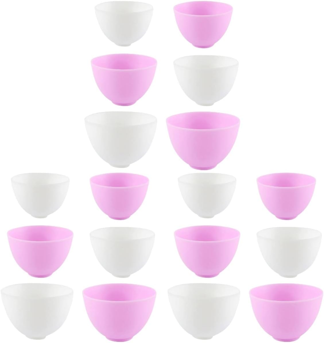 18 Pcs Mask Bowl Clay Masks Bowl Diy Soy Paramount Crystals Mise En Place Bowls Home Use Silicone Cups Facial Bowls Skin Care Mask Home Seasoning Bowl Mix White Product
