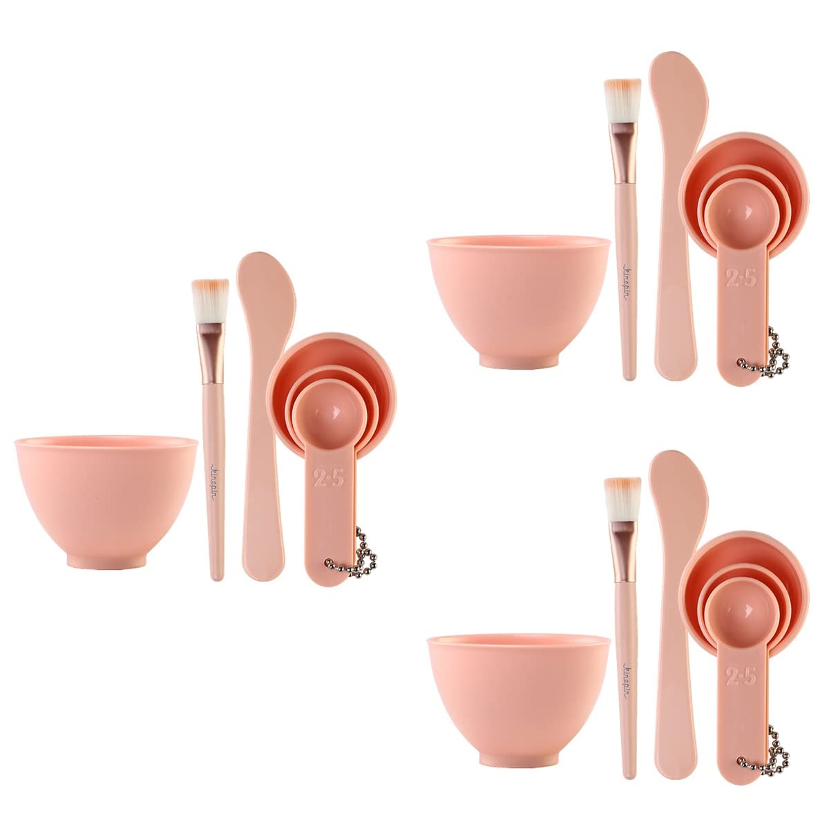 3 Sets Mask Bowl Set Silicone Bowl Skincare Face Tools for Skincare Lotion Mixing Bowl Skincare Products for Face Skin Care Spatula Diy Mask Tool Self Made Making Tools