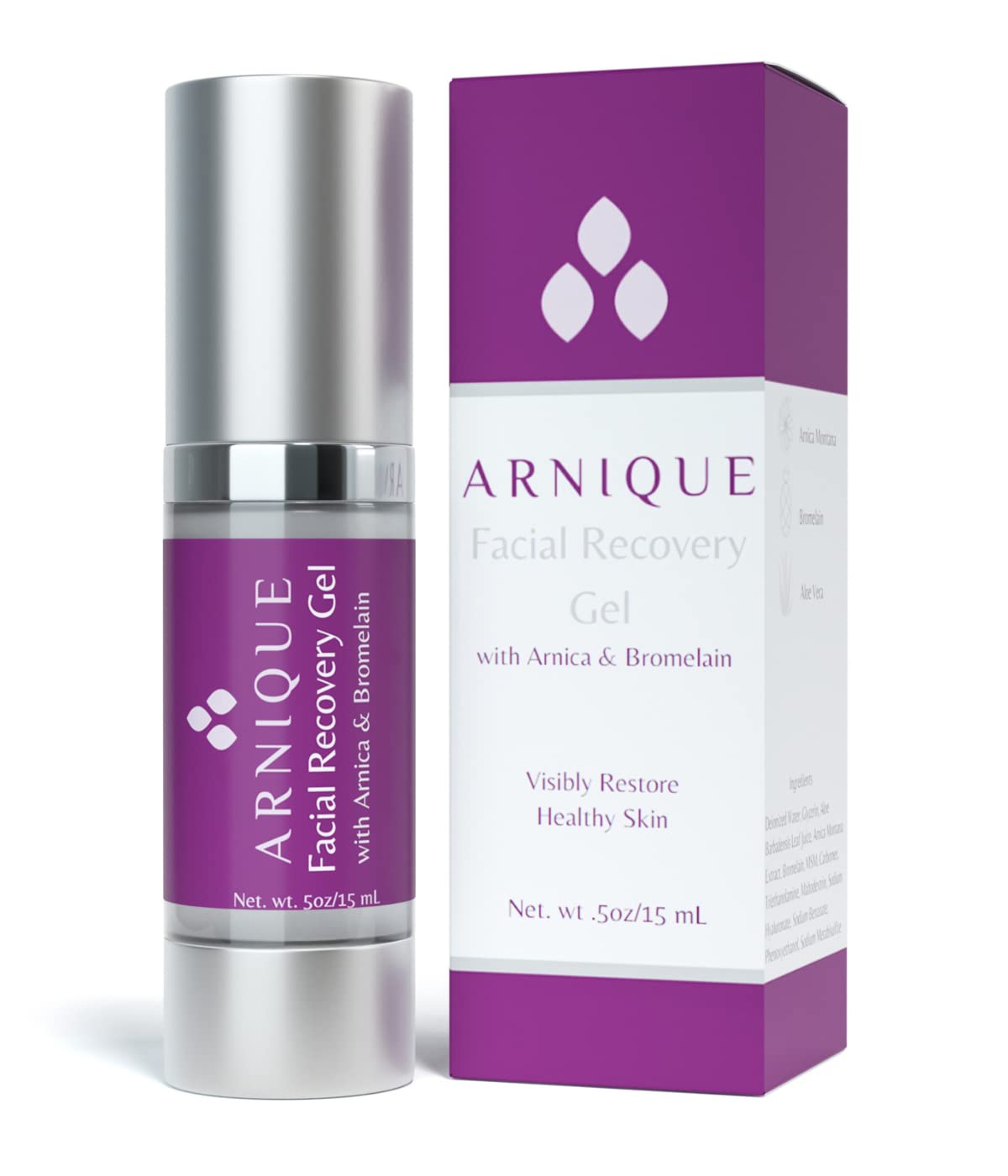 Arnica Gel for Face - Facial Recovery Aftercare for Fillers & Cosmetic Injection Treatments, Arnica Montana and Bromelain for Bruising and Swelling After Surgery Skin