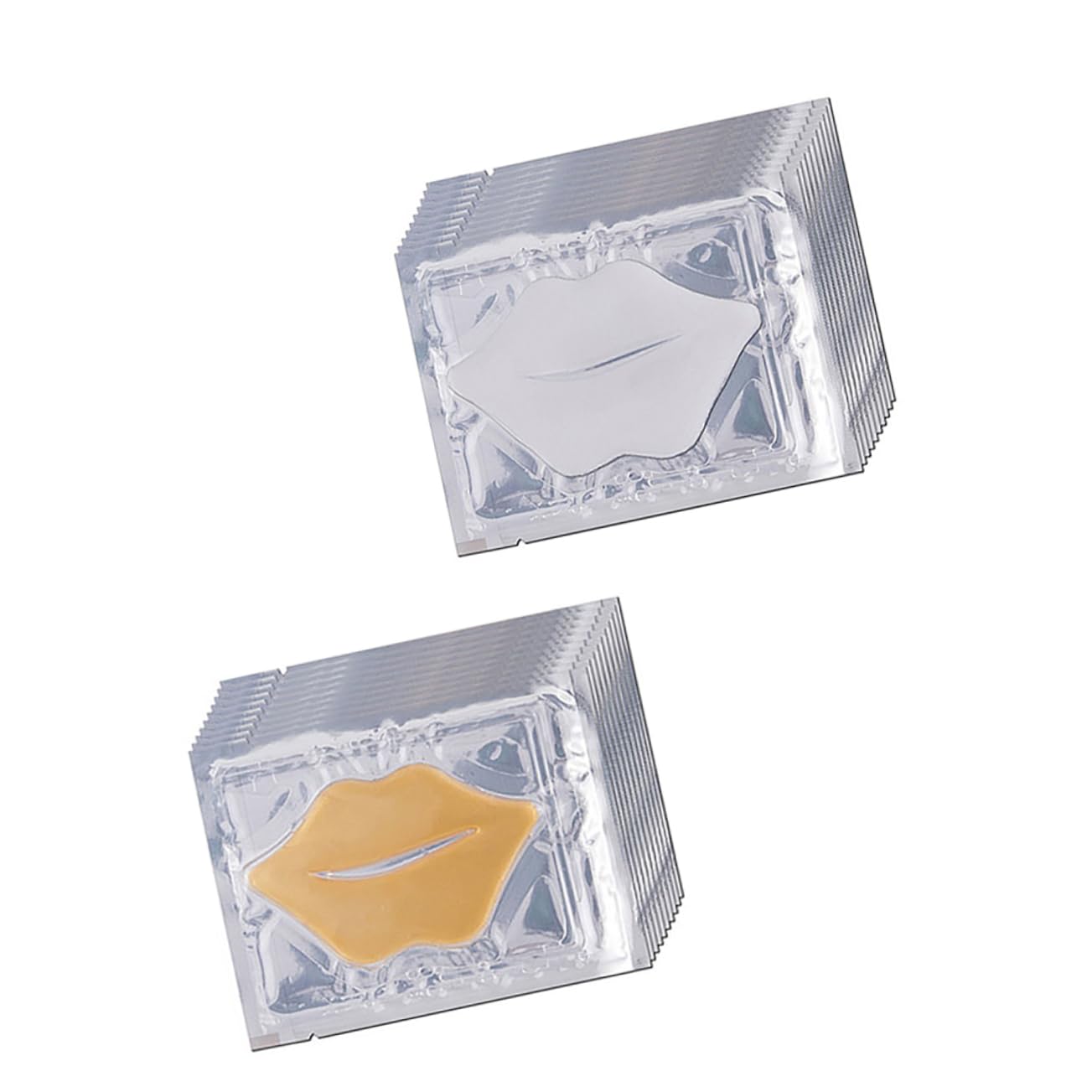 40 Pcs Lip Mask Plump Lips Lip Sleeping Lip Care Products Hydrating Lip Pad Cracked Lip Chubby Lips Collagen Gel Lip Pad Lip Skin Collagen Material Pearlescent Miss Leather Pad
