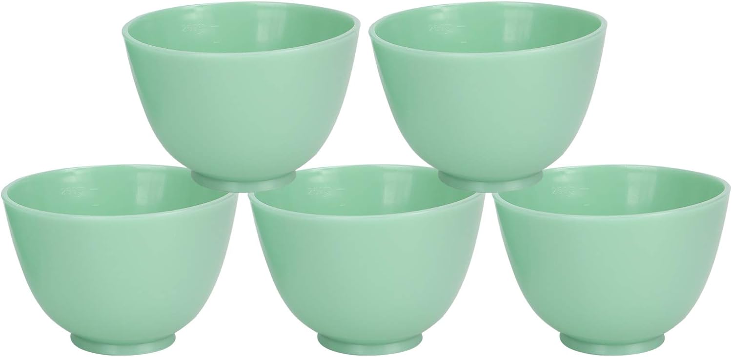 5 Pieces Silicone Bowl Facial Mask Mixing Bowl DIY Face Mask Bowl for Home Use Facial Mask Mud Mask and Other Skincare Products