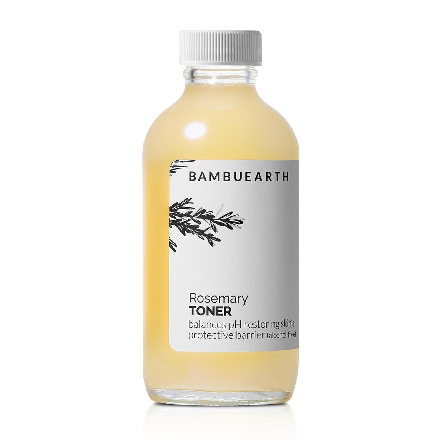 Bambu Earth Rosemary Toner with Witch Hazel - Alcohol-Free Toner with Organic Ingredients for Balancing pH Level - Facial Toner for Women That Helps Tone The Skin (4 oz)