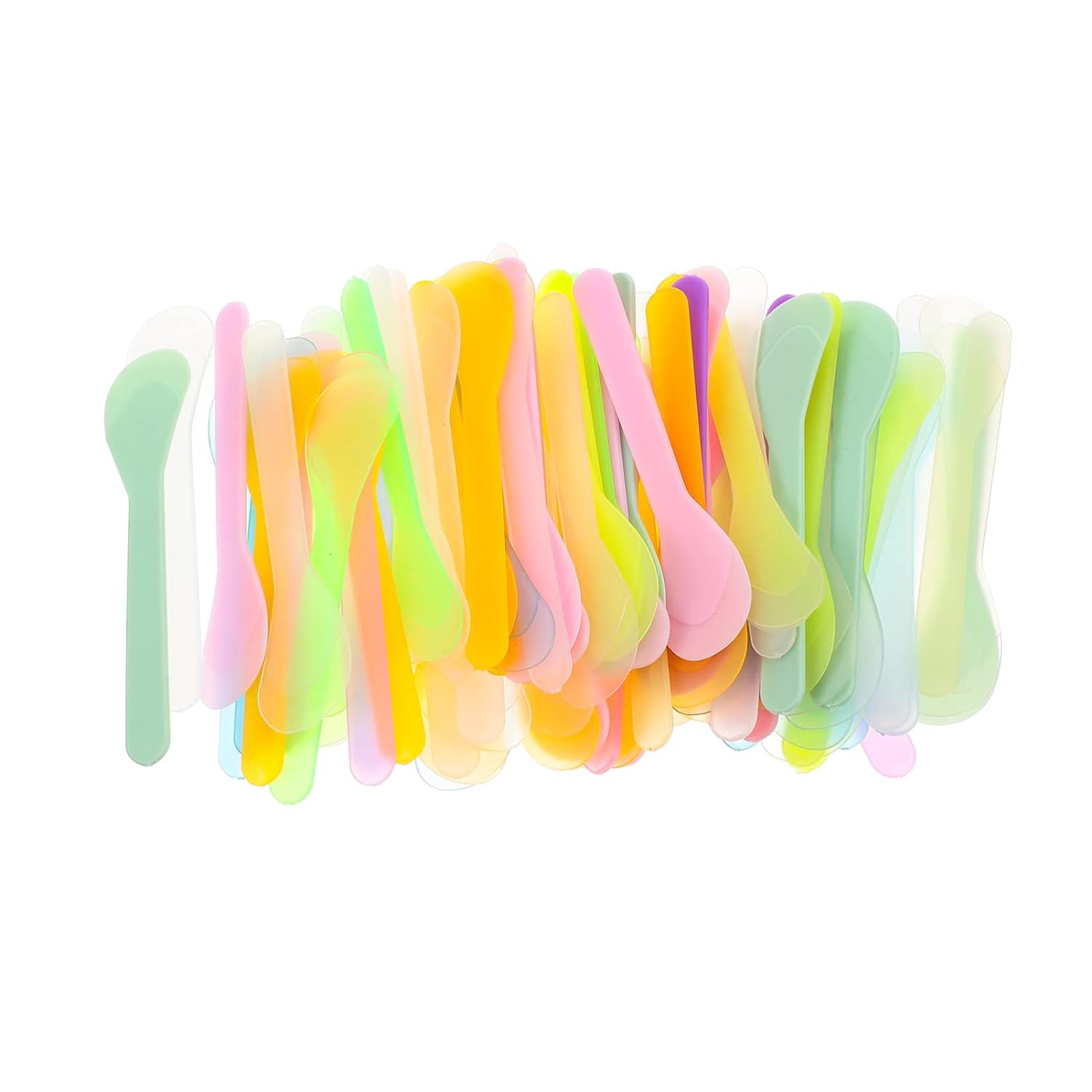 100Pcs Mask Stirrer humifier humidfier Facial mask spatulas Face cream spoons spatula for skincare moisturizer face cream Facial Cream spoon Stick cosmetic sub packing tool product