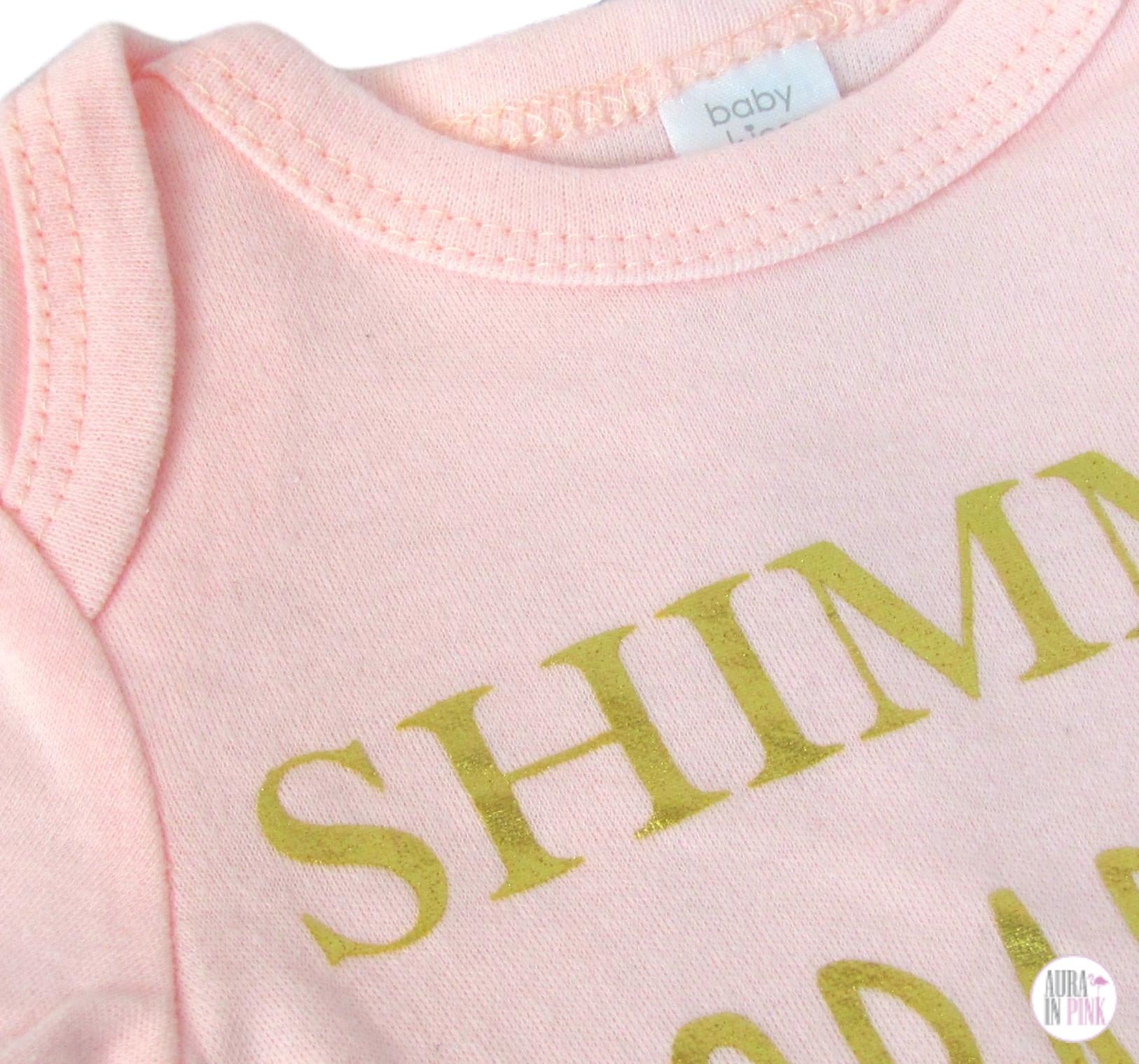 Baby Kiss Shimmer Sparkle Repeat 3-Pc Long-Sleeved Bodysuit Onesies Set