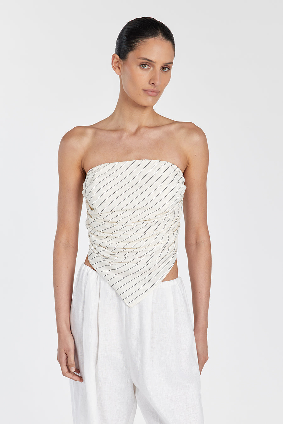 ACE STRIPE SCARF TOP Clothing DISSH Boutiques